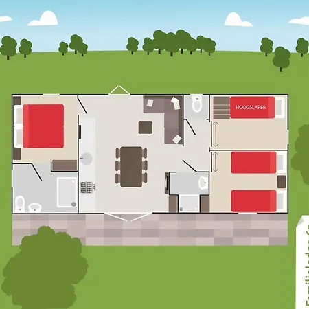 Apartment 6 6-persoons Familie Voorthuizen